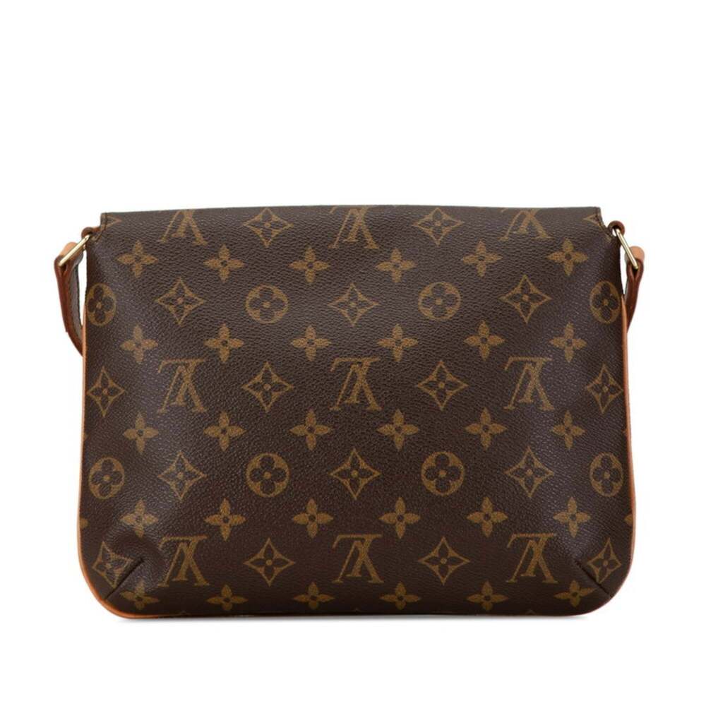 LOUIS VUITTON Authentic Brown Monogram Leather Shoulder Bag - Picture 3 of 7